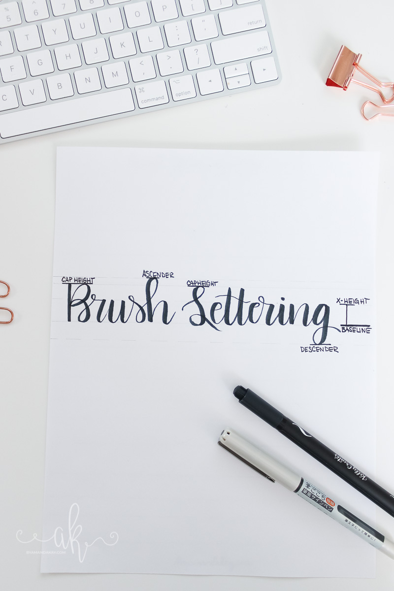 Basics of Brush Lettering | Simple Lettering Terminology