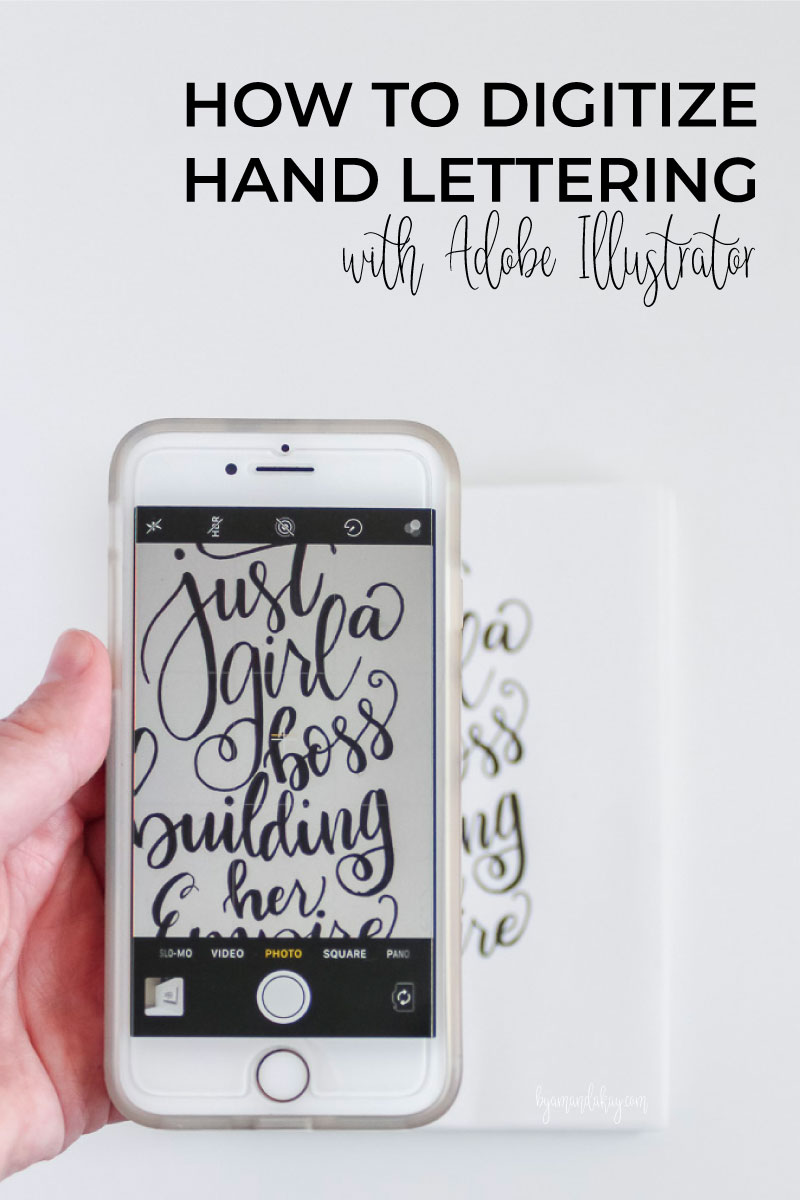How to Digitize Hand Lettering with Illustrator