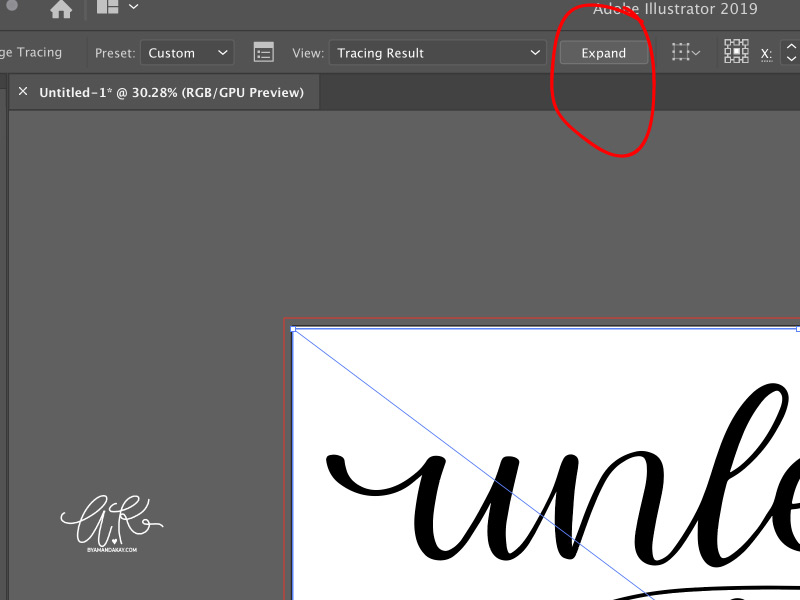 How to turn procreate lettering into svg cut files step 4