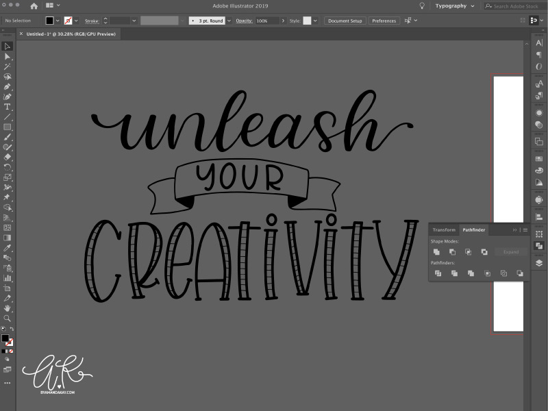 how to turn your digital letterings into SVG files