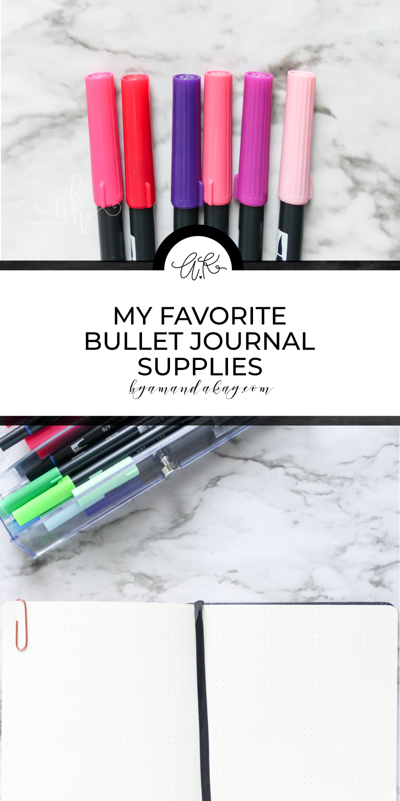 my favorite bullet journal supplies perfect for beginners