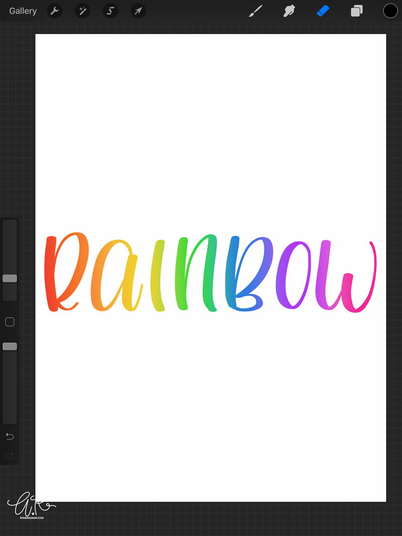 How to Use Subtractive Method for Lettering in Procreate