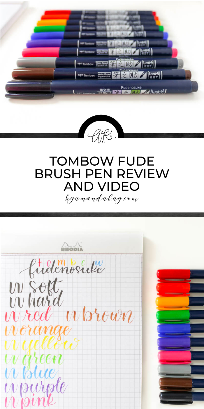 tombow brush pen review pin