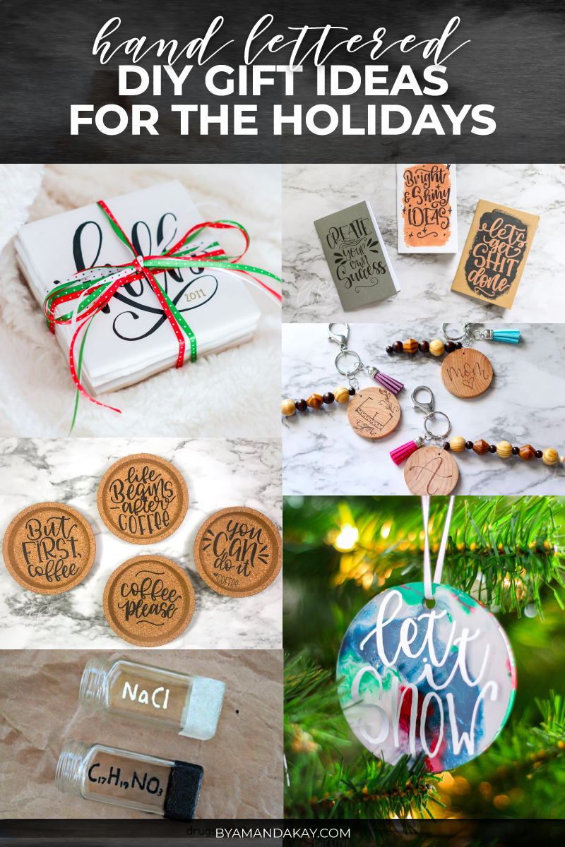 Hand Lettered DIY Gift Ideas