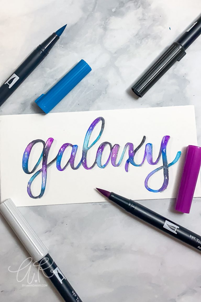 Galaxy Lettering Tutorial